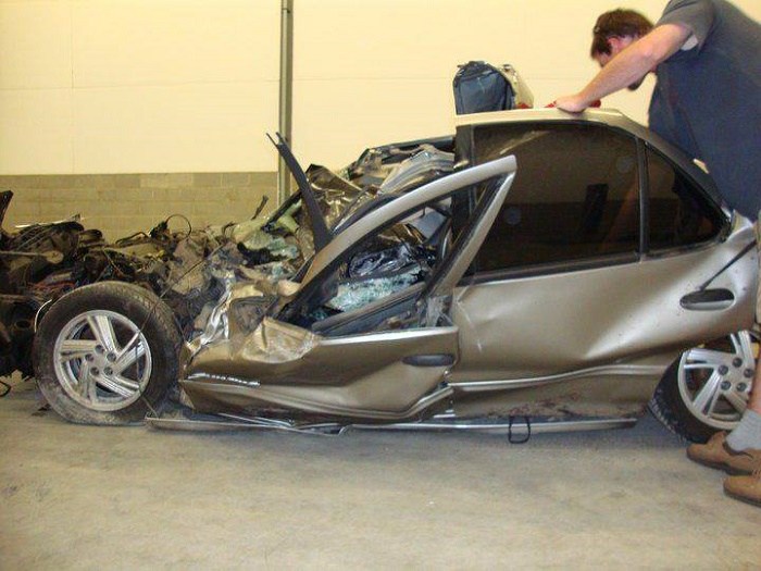 Crashed car Crashed car